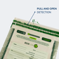 ControlTek EcoLok 10” x 15” dual pocket vertical twin deposit bag, Pack of 100, The first and only 90% post consumer recycled bank deposit bag, Green Circle Certified (585609)