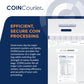 CoinLok Coin Courier Deposit Bag 12" x 24.5", Clear, Pack of 50 Bags, 585347