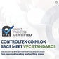 CoinLok Coin Courier Deposit Bag 12" x 24.5", Clear, Pack of 50 Bags, 585347