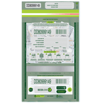 ControlTek EcoLok 10” x 15” dual pocket vertical twin deposit bag, Pack of 100, The first and only 90% post consumer recycled bank deposit bag, Green Circle Certified (585609) - spotlesssupply.com