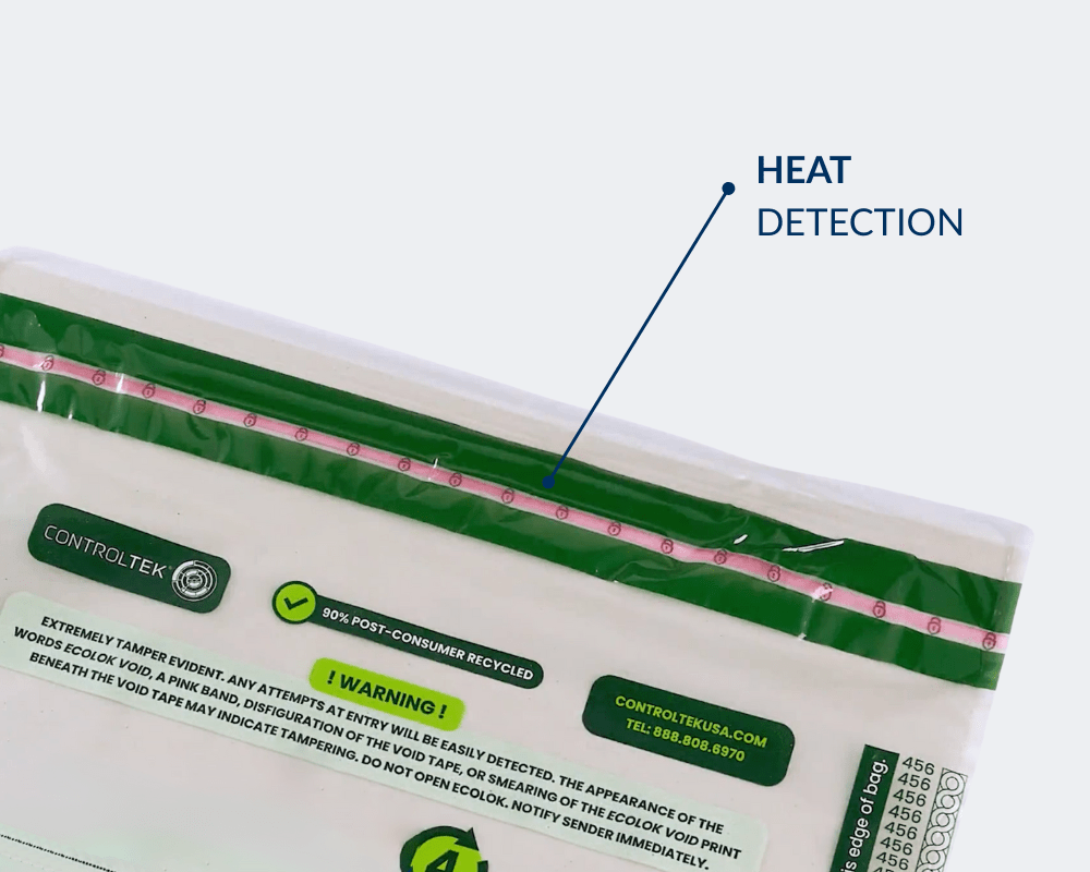 ControlTek EcoLok Deposit Bags 9" x 12", Clear, Pack of 100, The first and only 90% post consumer recycled bank deposit bag, Green Circle Certified (585608) - spotlesssupply.com