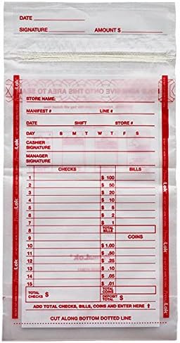 PermaLok Deposit Bag 5.75" x 8.75", Clear, Case of 1000 Bags, 585013CT - spotlesssupply.com