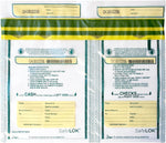 SafeLok Horizontal Twin Deposit Bag ,13.5" x 10", Case of 500 Bags, 585095CT - spotlesssupply.com
