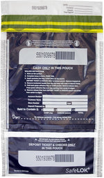 SafeLok Vertical Twin Dual Deposit Bag, 14"x20", Pack of 50 Bags, 585096 - spotlesssupply.com