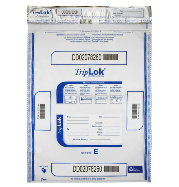 TripLok Deposit Bag 15" X 20" Clear (Pack of 50) 585048