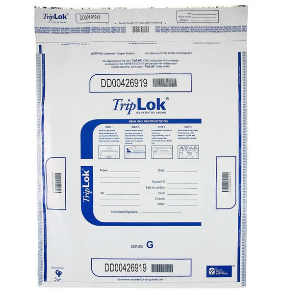 TripLok Deposit Bag 19" X 24" White (Pack of 50) 585058