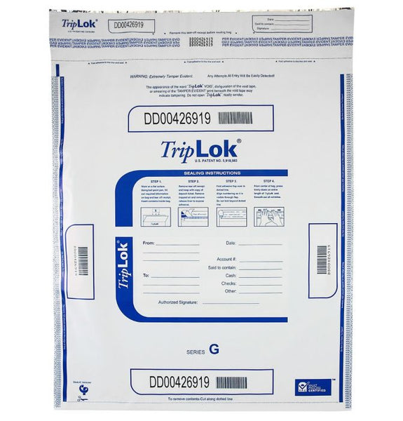 TripLok Deposit Bag 19" X 24" White (Case of 250) 585058