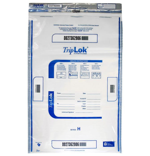 TripLok Deposit Bag 19" X 28" White (Pack of 50) 585062