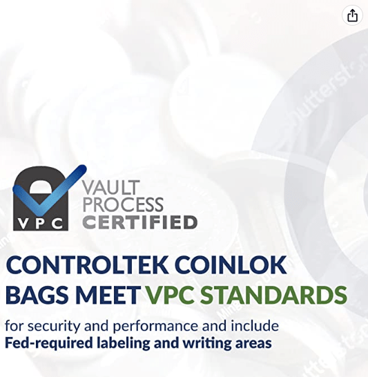 CoinLok Deposit Bag 12.5" x 25" Clear (Case of 250) 585100CT - spotlesssupply.com