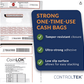 CoinLok Deposit Bag 12.5" x 25" Clear (Pack of 50) 585100 - spotlesssupply.com