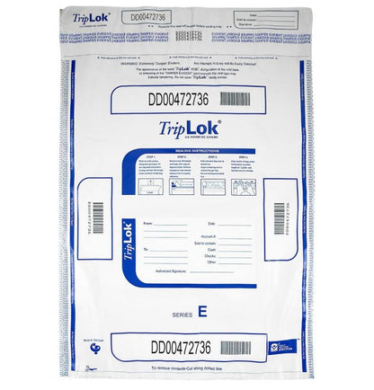 TripLok Deposit Bag 15" X 20" White (Case of 250) 585053 - spotlesssupply.com